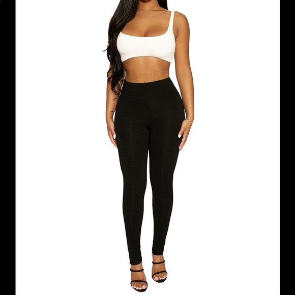naked wardrobe Pants - Naked Wardrobe Hold Tight Leggings in Black